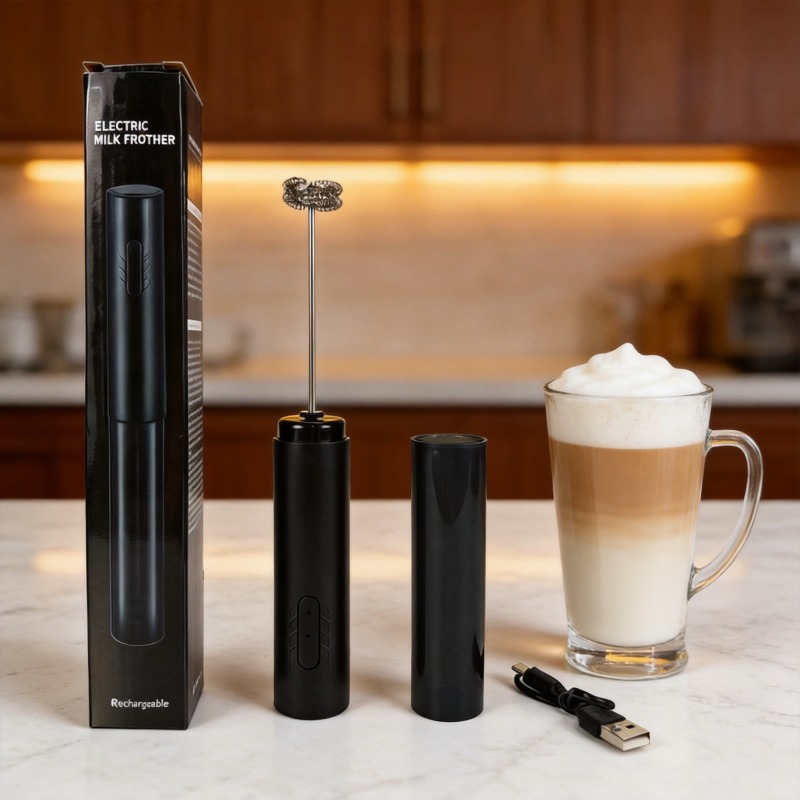 Portable Blender Usb Rechargeable - Espumador de Leite Elétrico Portátil, Batedor