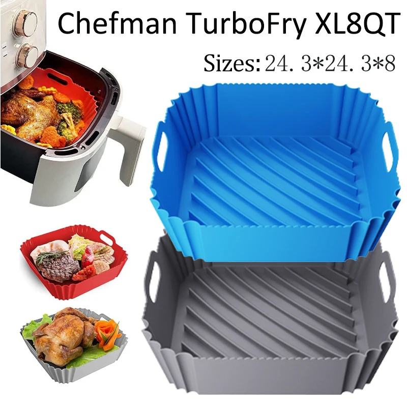 Grande fritadeira de ar cesta  - Air Fryer Silicone Pot Liner avaliação e preço