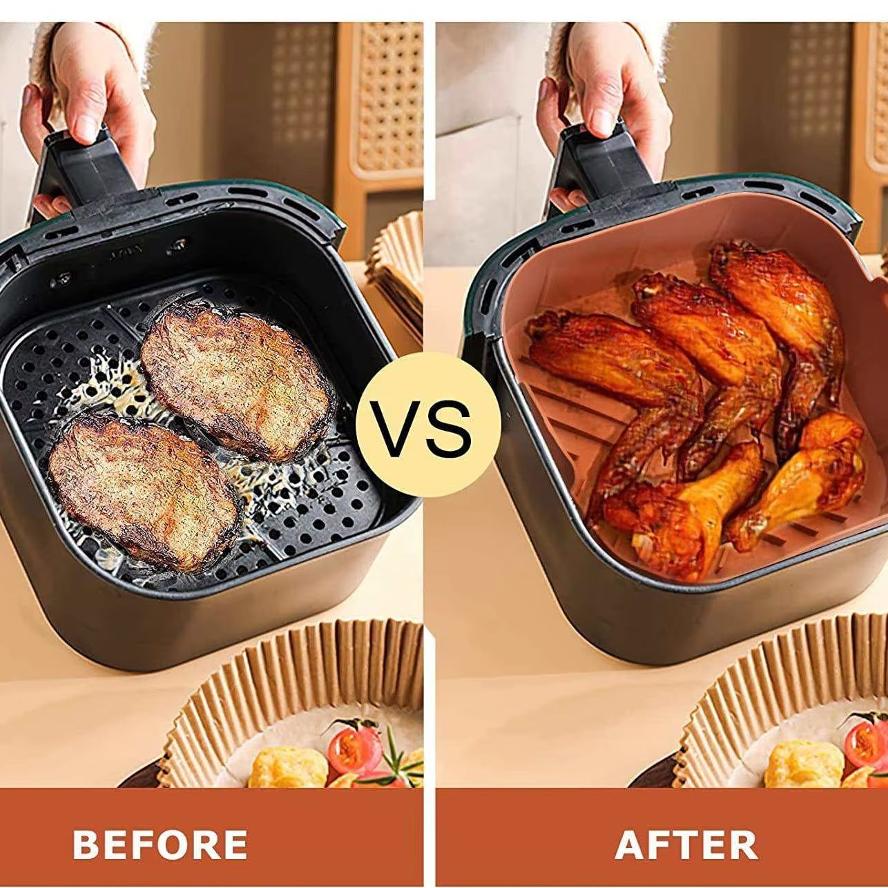 Forros de silicone antiaderent - Air Fryer Silicone Pot Liner avaliação e preço