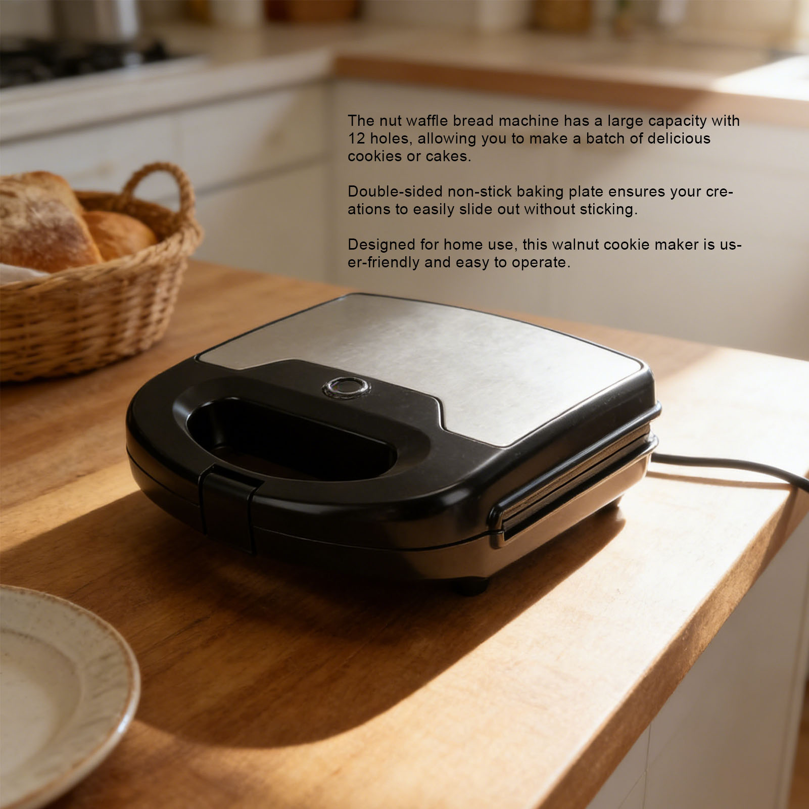 Máquina Elétrica Multifunciona - Mini Waffle Maker Machine avaliação e preço