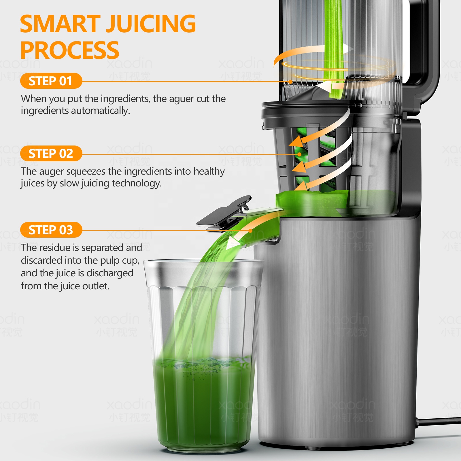 2023 Nova Máquina Extratora de - Electric Slow Juicer Cold Press avaliação e preço