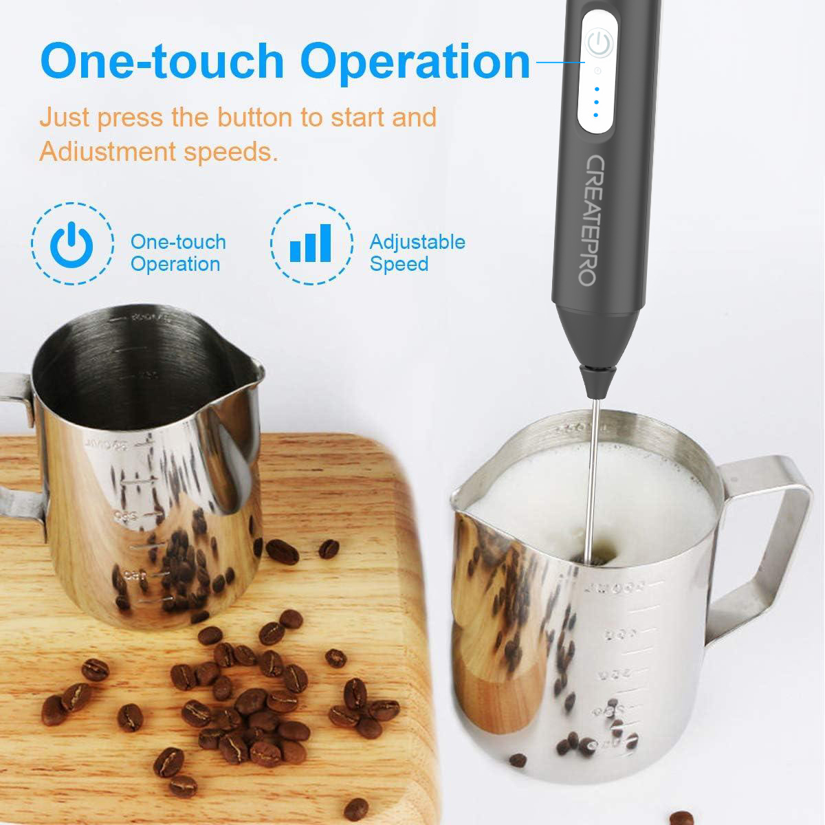 Espumador de Leite Recarregáve - Electric Milk Frother Handheld avaliação e preço
