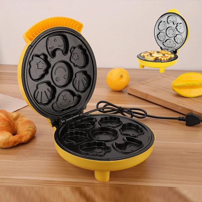 Máquina elétrica de fazer bolo - Mini Waffle Maker Machine avaliação e preço