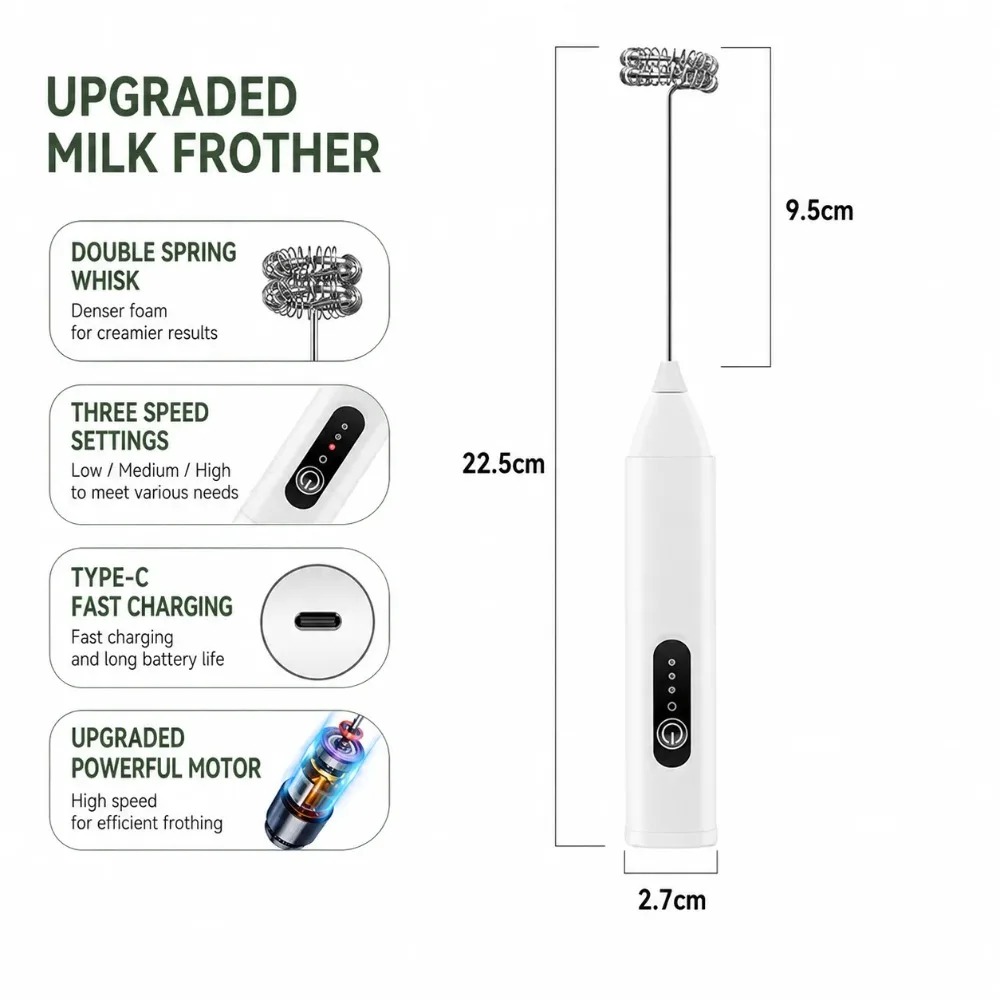 Espumador de Leite e Batedor d - Electric Milk Frother Handheld avaliação e preço