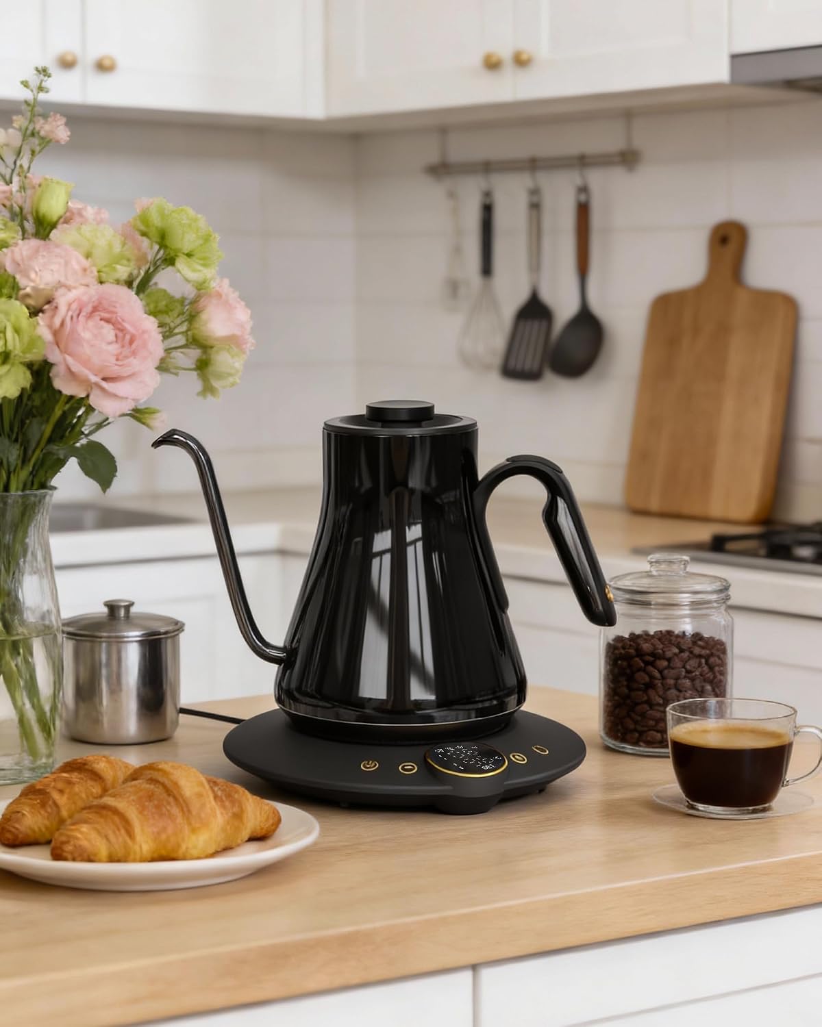 Chaleira Elétrica Gooseneck, ± - Electric Kettle Temperature Control avaliação e preço