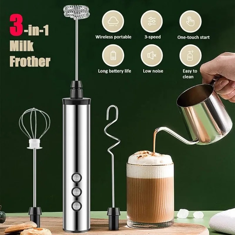 Batedor de Leite Elétrico Port - Electric Milk Frother Handheld avaliação e preço