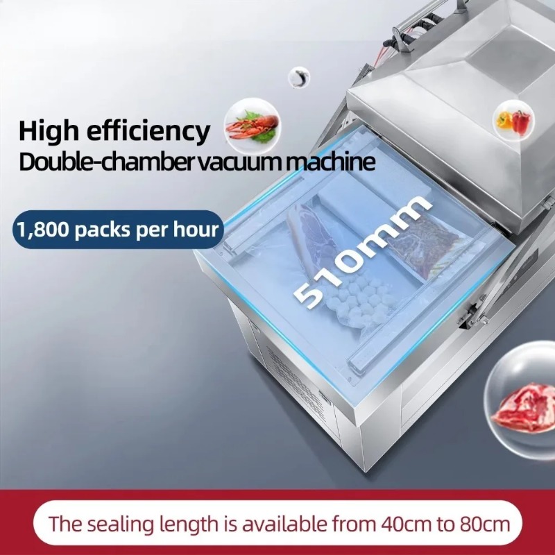 Máquina de Vácuo de Dupla Câma - Food Vacuum Sealer Machine avaliação e preço