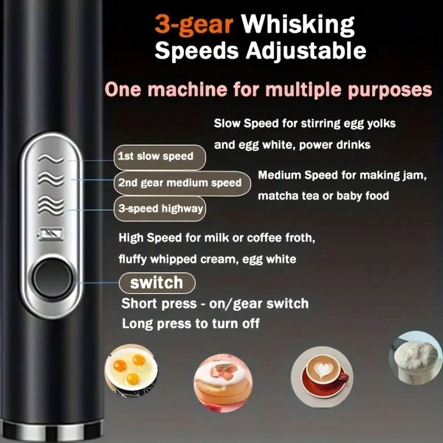 Batedor Elétrico Portátil 1 Un - Electric Milk Frother Handheld avaliação e preço
