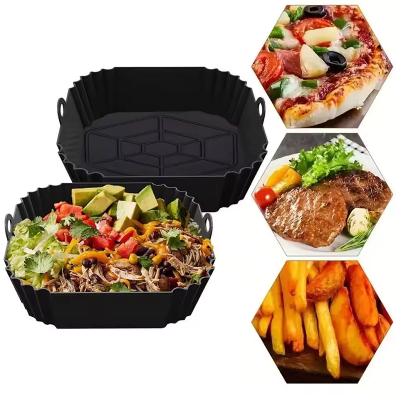 Bandeja de pote de fritadeira  - Air Fryer Silicone Pot Liner avaliação e preço