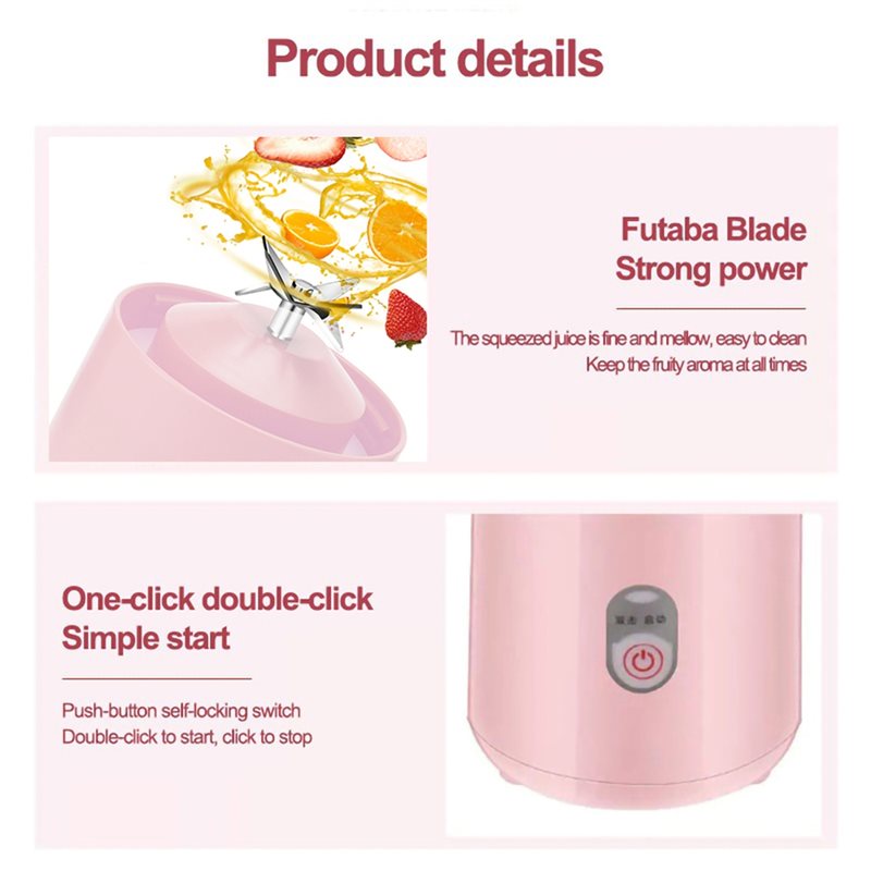 Liquidificador Portátil Recarr - Portable Blender Usb Rechargeable avaliação e preço