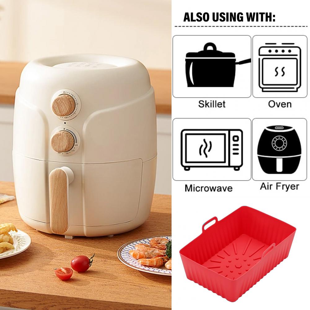 Assadeira Quadrada Antiaderent - Air Fryer Silicone Pot Liner avaliação e preço
