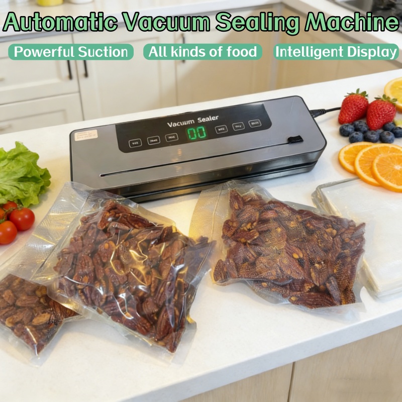 Seladora a Vácuo Elétrica Auto - Food Vacuum Sealer Machine avaliação e preço